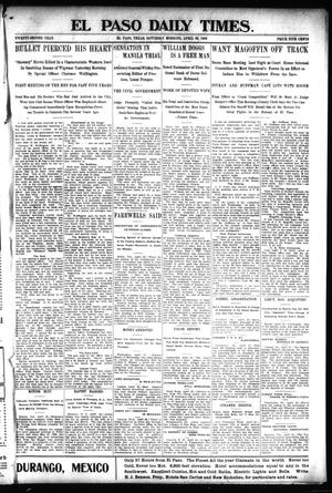 El Paso Daily Times. (El Paso, Tex.), Vol. 22, Ed. 1 Saturday, April 26, 1902