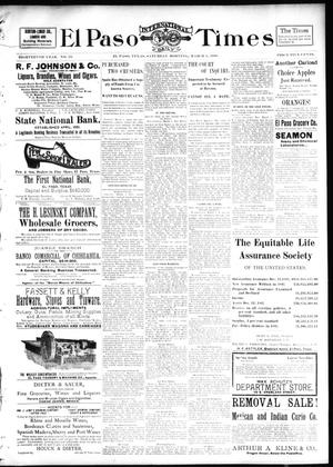 El Paso International Daily Times (El Paso, Tex.), Vol. 18, No. 55, Ed. 1 Saturday, March 5, 1898