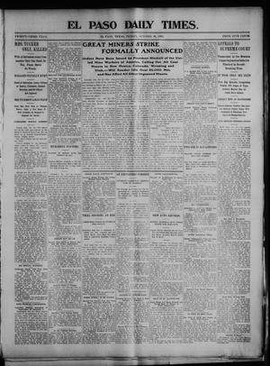 El Paso Daily Times. (El Paso, Tex.), Vol. 23, Ed. 1 Friday, October 30, 1903