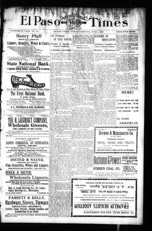El Paso International Daily Times (El Paso, Tex.), Vol. 19, No. 131, Ed. 1 Monday, June 5, 1899