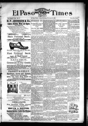 El Paso International Daily Times (El Paso, Tex.), Vol. 17, No. 48, Ed. 1 Friday, February 26, 1897