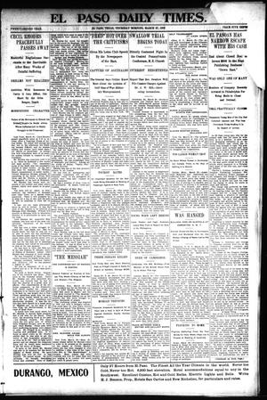 El Paso Daily Times. (El Paso, Tex.), Vol. 22, Ed. 1 Thursday, March 27, 1902