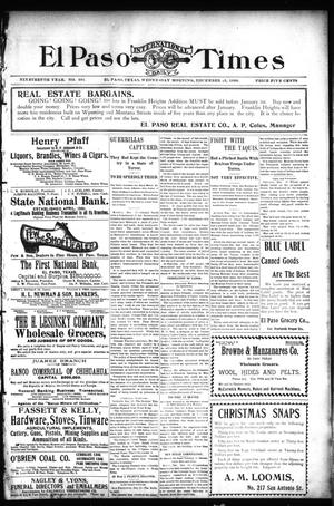 El Paso International Daily Times (El Paso, Tex.), Vol. 19, No. 301, Ed. 1 Wednesday, December 13, 1899