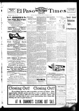 El Paso International Daily Times (El Paso, Tex.), Vol. 19, No. 23, Ed. 1 Thursday, January 27, 1898