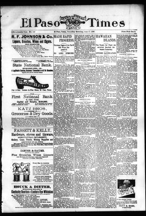 El Paso International Daily Times (El Paso, Tex.), Vol. 17, No. 143, Ed. 1 Thursday, June 17, 1897