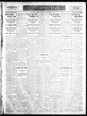 Primary view of object titled 'El Paso Daily Times (El Paso, Tex.), Vol. 28, Ed. 1 Friday, September 11, 1908'.