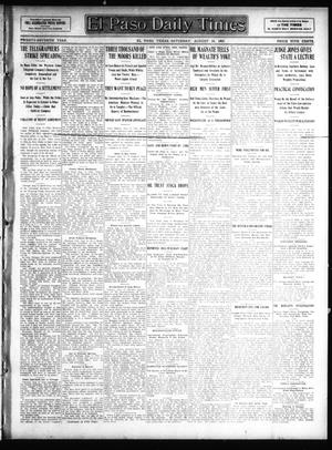 El Paso Daily Times (El Paso, Tex.), Vol. 27, Ed. 1 Saturday, August 10, 1907