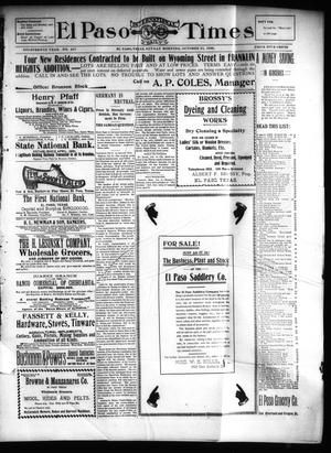 El Paso International Daily Times (El Paso, Tex.), Vol. 19, No. 257, Ed. 1 Sunday, October 22, 1899