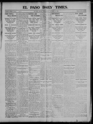 El Paso Daily Times. (El Paso, Tex.), Vol. 23, Ed. 1 Wednesday, October 14, 1903