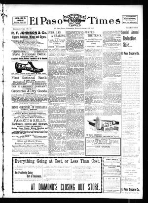 El Paso International Daily Times (El Paso, Tex.), Vol. 19, No. 16, Ed. 1 Wednesday, January 19, 1898