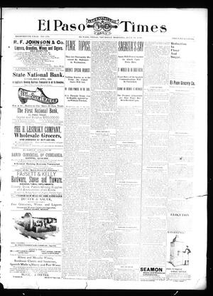 El Paso International Daily Times (El Paso, Tex.), Vol. 18, No. 179, Ed. 1 Thursday, July 28, 1898