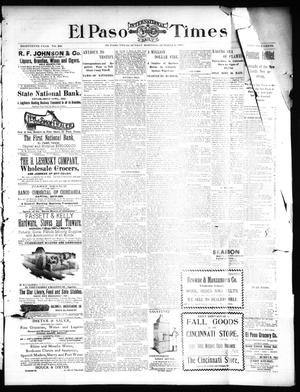 El Paso International Daily Times (El Paso, Tex.), Vol. 18, No. 236, Ed. 1 Sunday, October 2, 1898