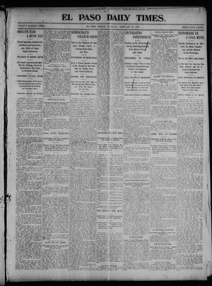 Primary view of object titled 'El Paso Daily Times. (El Paso, Tex.), Vol. 24, Ed. 1 Tuesday, January 26, 1904'.