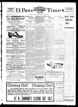 El Paso International Daily Times (El Paso, Tex.), Vol. 19, No. 21, Ed. 1 Tuesday, January 25, 1898