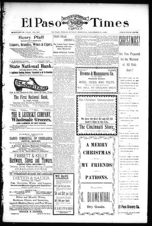 El Paso International Daily Times (El Paso, Tex.), Vol. 18, No. 307, Ed. 1 Sunday, December 25, 1898