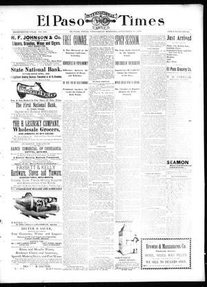 El Paso International Daily Times (El Paso, Tex.), Vol. 18, No. 220, Ed. 1 Wednesday, September 14, 1898