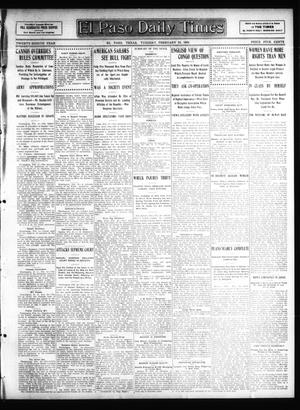 El Paso Daily Times (El Paso, Tex.), Vol. 28, Ed. 1 Tuesday, February 25, 1908