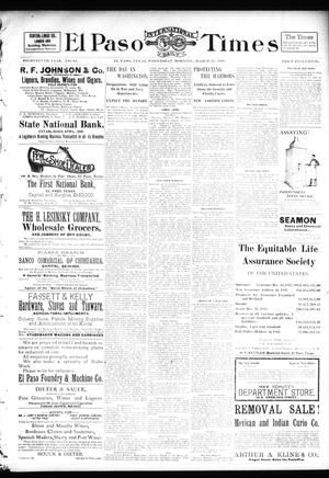 El Paso International Daily Times (El Paso, Tex.), Vol. 18, No. 64, Ed. 1 Wednesday, March 16, 1898