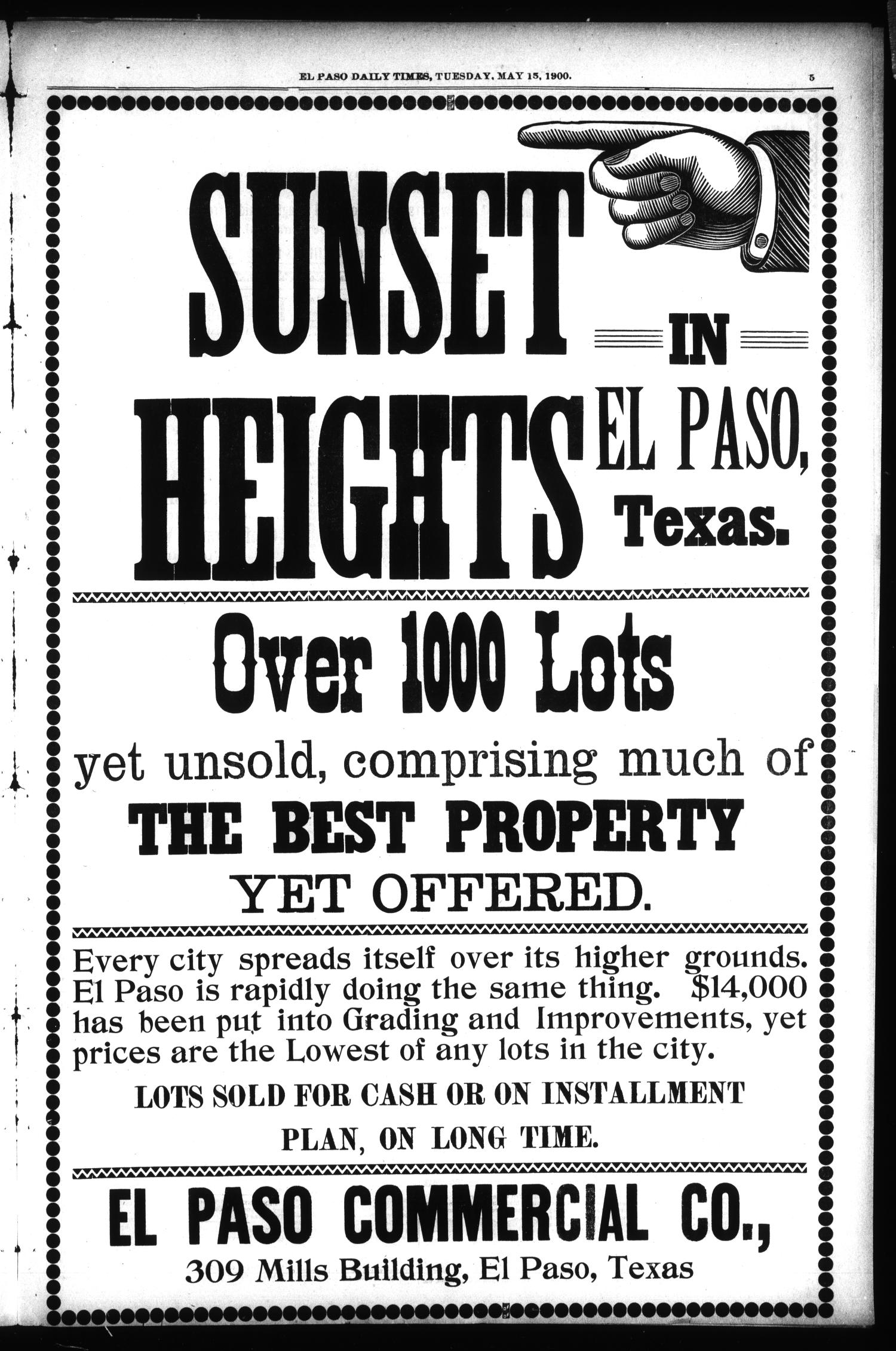 El Paso International Daily Times (El Paso, Tex.), Vol. 20, No. 118, Ed. 1 Tuesday, May 15, 1900
                                                
                                                    [Sequence #]: 5 of 8
                                                