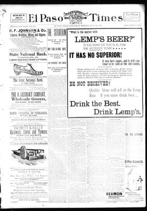 El Paso International Daily Times (El Paso, Tex.), Vol. 18, No. 148, Ed. 1 Wednesday, June 22, 1898