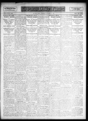 Primary view of object titled 'El Paso Daily Times (El Paso, Tex.), Vol. 26, Ed. 1 Thursday, October 25, 1906'.