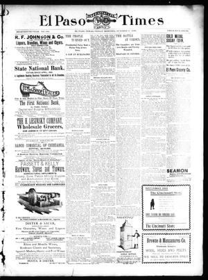 El Paso International Daily Times (El Paso, Tex.), Vol. 18, No. 246, Ed. 1 Friday, October 14, 1898