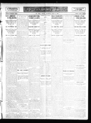 Primary view of object titled 'El Paso Daily Times (El Paso, Tex.), Vol. 28, Ed. 1 Saturday, April 11, 1908'.