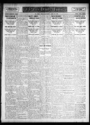 El Paso Daily Times (El Paso, Tex.), Vol. 27, Ed. 1 Saturday, June 29, 1907