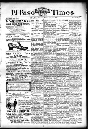 El Paso International Daily Times (El Paso, Tex.), Vol. 17, No. 28, Ed. 1 Wednesday, February 3, 1897