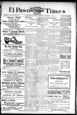 El Paso International Daily Times (El Paso, Tex.), Vol. 19, No. 209, Ed. 1 Friday, September 1, 1899