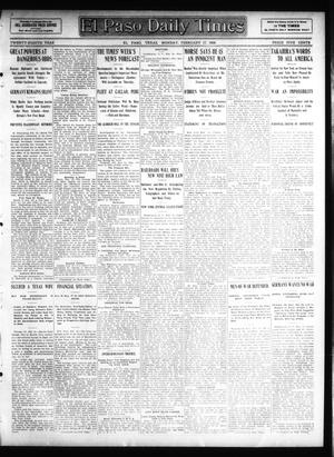 El Paso Daily Times (El Paso, Tex.), Vol. 28, Ed. 1 Monday, February 17, 1908