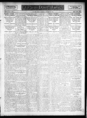 El Paso Daily Times (El Paso, Tex.), Vol. 26, Ed. 1 Thursday, October 18, 1906