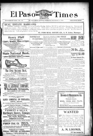El Paso International Daily Times (El Paso, Tex.), Vol. 19, No. 312, Ed. 1 Tuesday, December 26, 1899