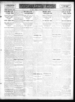 El Paso Daily Times (El Paso, Tex.), Vol. 27, Ed. 1 Saturday, October 12, 1907