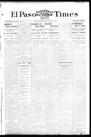 El Paso International Daily Times (El Paso, Tex.), Vol. 21, No. 151, Ed. 1 Sunday, October 20, 1901