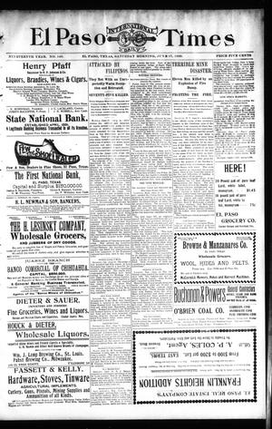 El Paso International Daily Times (El Paso, Tex.), Vol. 19, No. 140, Ed. 1 Saturday, June 17, 1899