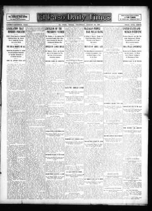 El Paso Daily Times (El Paso, Tex.), Vol. 27, Ed. 1 Thursday, August 29, 1907