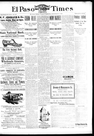 El Paso International Daily Times (El Paso, Tex.), Vol. 18, No. 231, Ed. 1 Tuesday, September 27, 1898