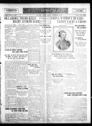 El Paso Daily Times (El Paso, Tex.), Vol. 28, Ed. 1 Monday, November 16, 1908