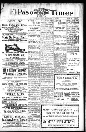 El Paso International Daily Times (El Paso, Tex.), Vol. 19, No. 132, Ed. 1 Wednesday, June 7, 1899