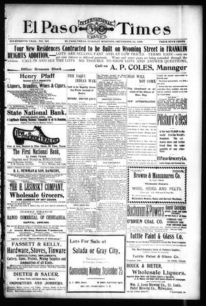 El Paso International Daily Times (El Paso, Tex.), Vol. 19, No. 234, Ed. 1 Tuesday, September 26, 1899