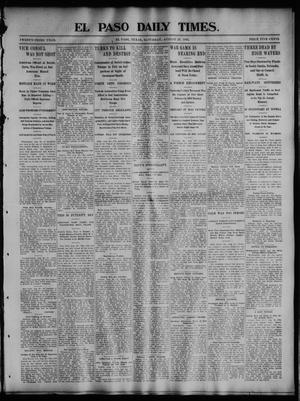 El Paso Daily Times. (El Paso, Tex.), Vol. 23, No. 107, Ed. 1 Saturday, August 29, 1903