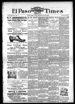 El Paso International Daily Times (El Paso, Tex.), Vol. 17, No. 45, Ed. 1 Tuesday, February 23, 1897
