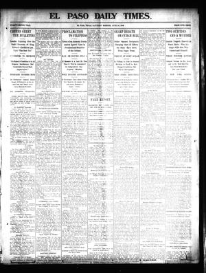 Primary view of object titled 'El Paso Daily Times. (El Paso, Tex.), Vol. 22, Ed. 1 Saturday, June 28, 1902'.
