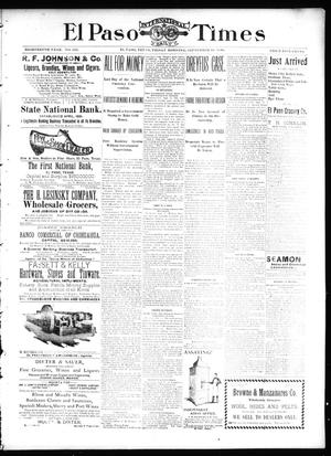 El Paso International Daily Times (El Paso, Tex.), Vol. 18, No. 222, Ed. 1 Friday, September 16, 1898