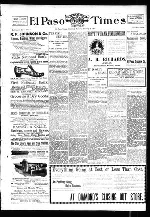 El Paso International Daily Times (El Paso, Tex.), Vol. 18, No. 5, Ed. 1 Thursday, January 6, 1898