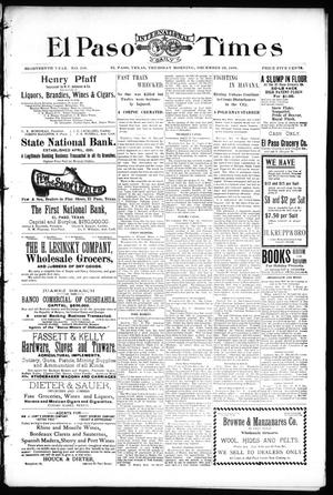 El Paso International Daily Times (El Paso, Tex.), Vol. 18, No. 310, Ed. 1 Thursday, December 29, 1898