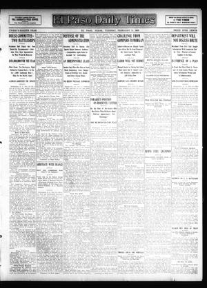 El Paso Daily Times (El Paso, Tex.), Vol. 28, Ed. 1 Tuesday, February 11, 1908