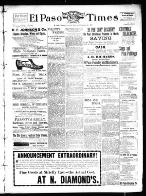 El Paso International Daily Times (El Paso, Tex.), Vol. 17, No. 304, Ed. 1 Thursday, December 23, 1897