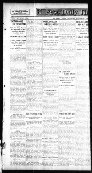 El Paso Daily Times (El Paso, Tex.), Vol. 27, Ed. 1 Saturday, November 2, 1907